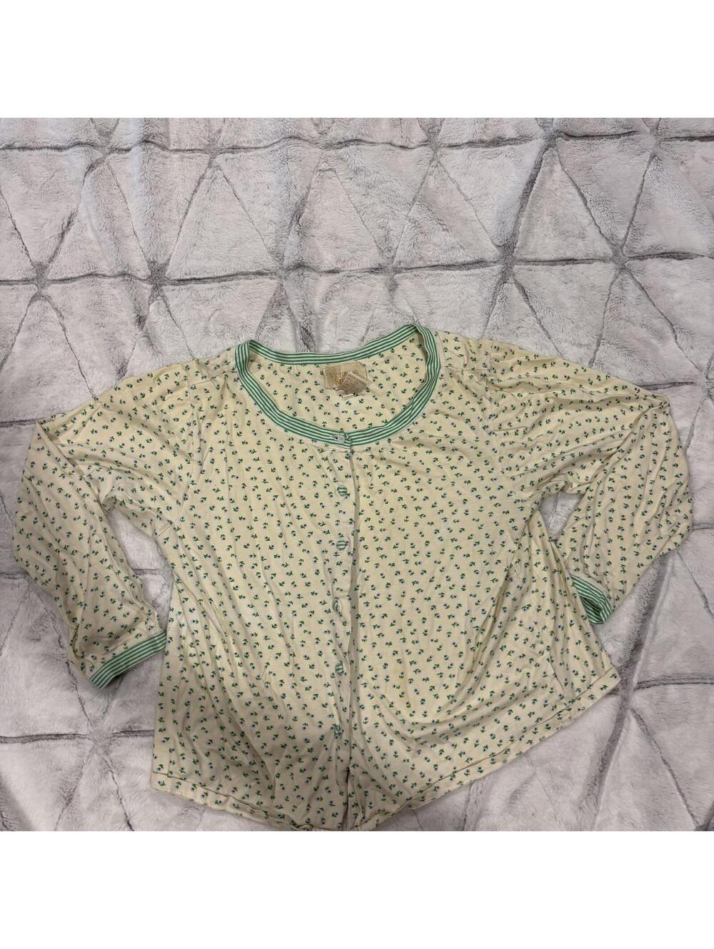 Victoria's Secret Women's 100% Cotton Floral Button-Up Top Size Small